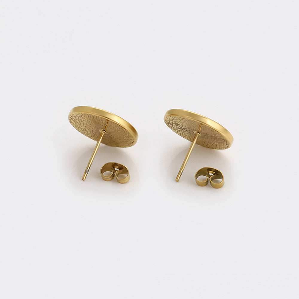 Ohrringe aus goldplattierter Legierung mit rotem Emporia®-Kristall und rosafarbenem Emporia® Kristall 6 
