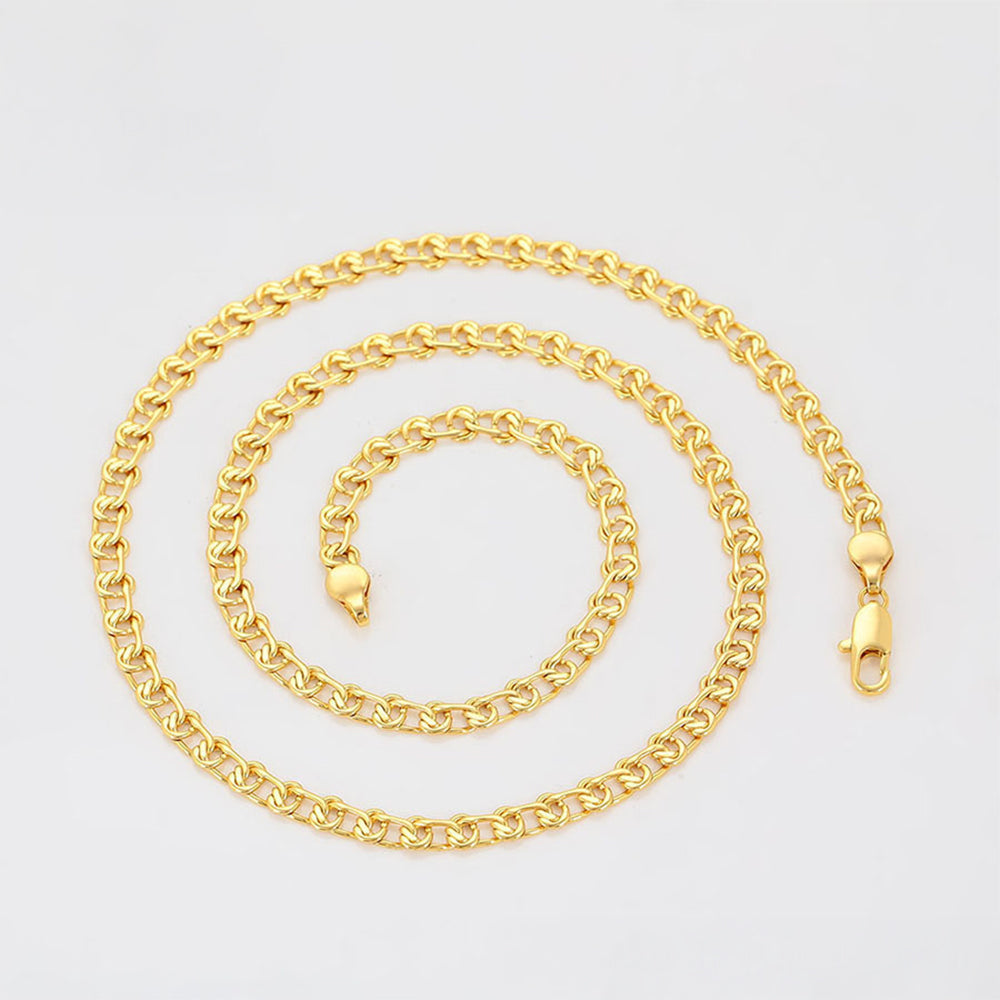 Halskette aus goldplattierter Legierung 4 