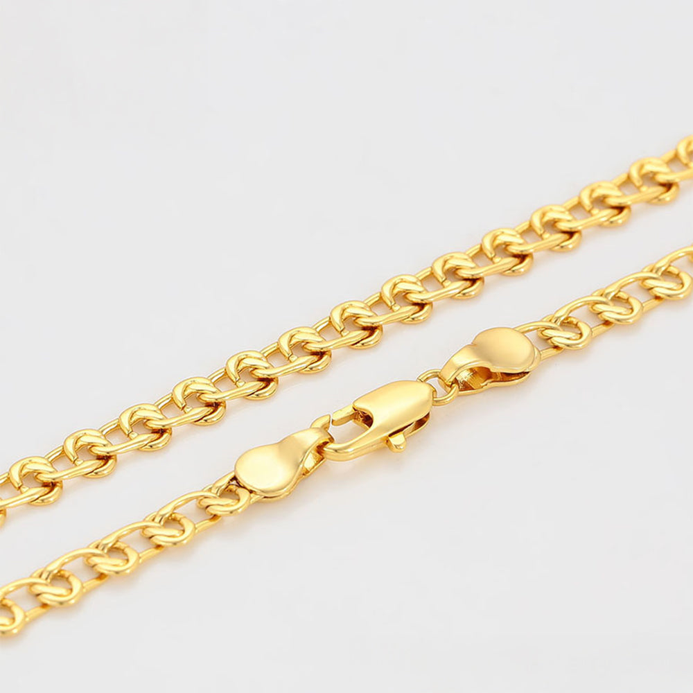 Halskette aus goldplattierter Legierung 5 