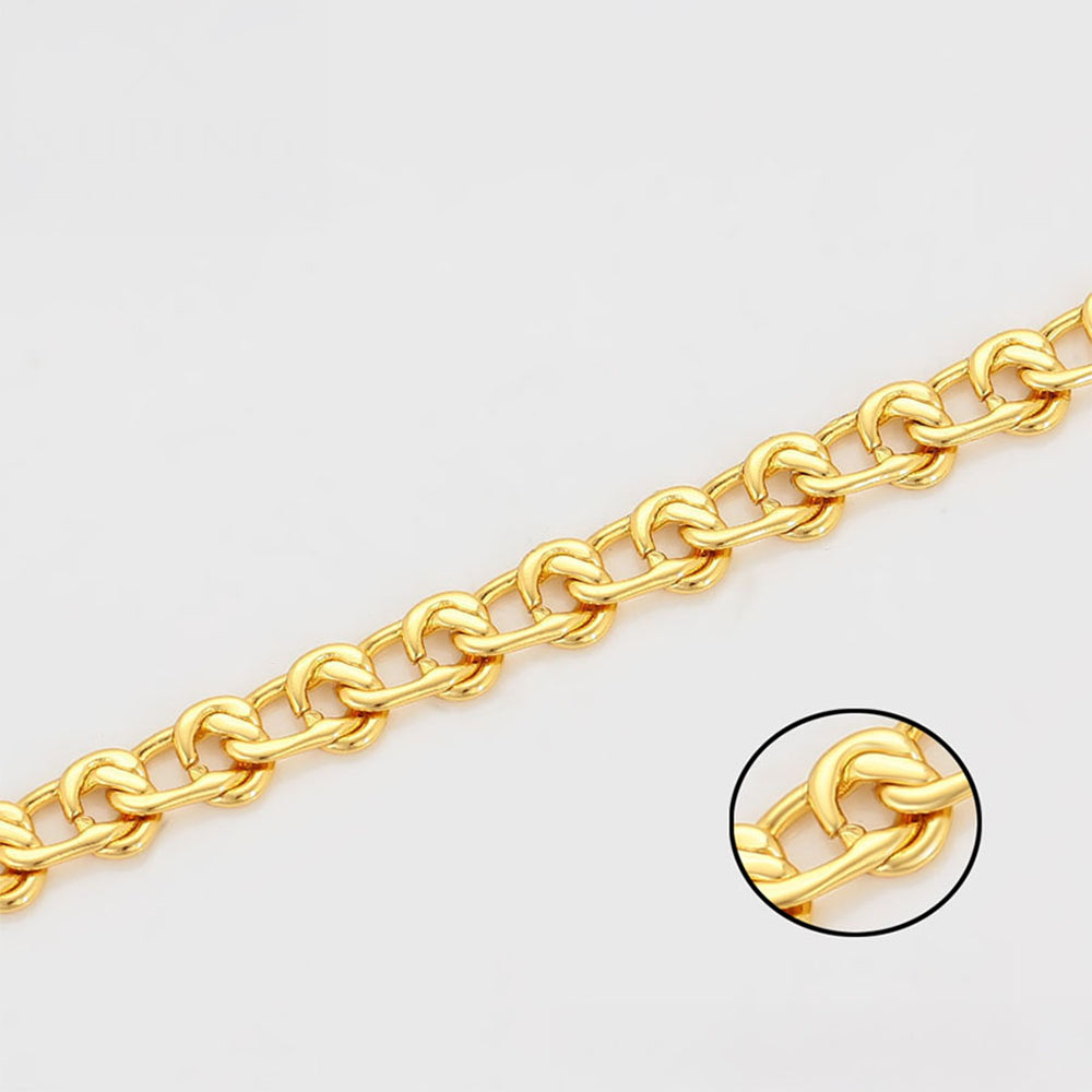 Halskette aus goldplattierter Legierung 6 