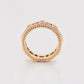 Ring aus goldplattierterr Legierung mit rotem Emporia®-Kristall und purpurfarbenem Emporia® Kristall
