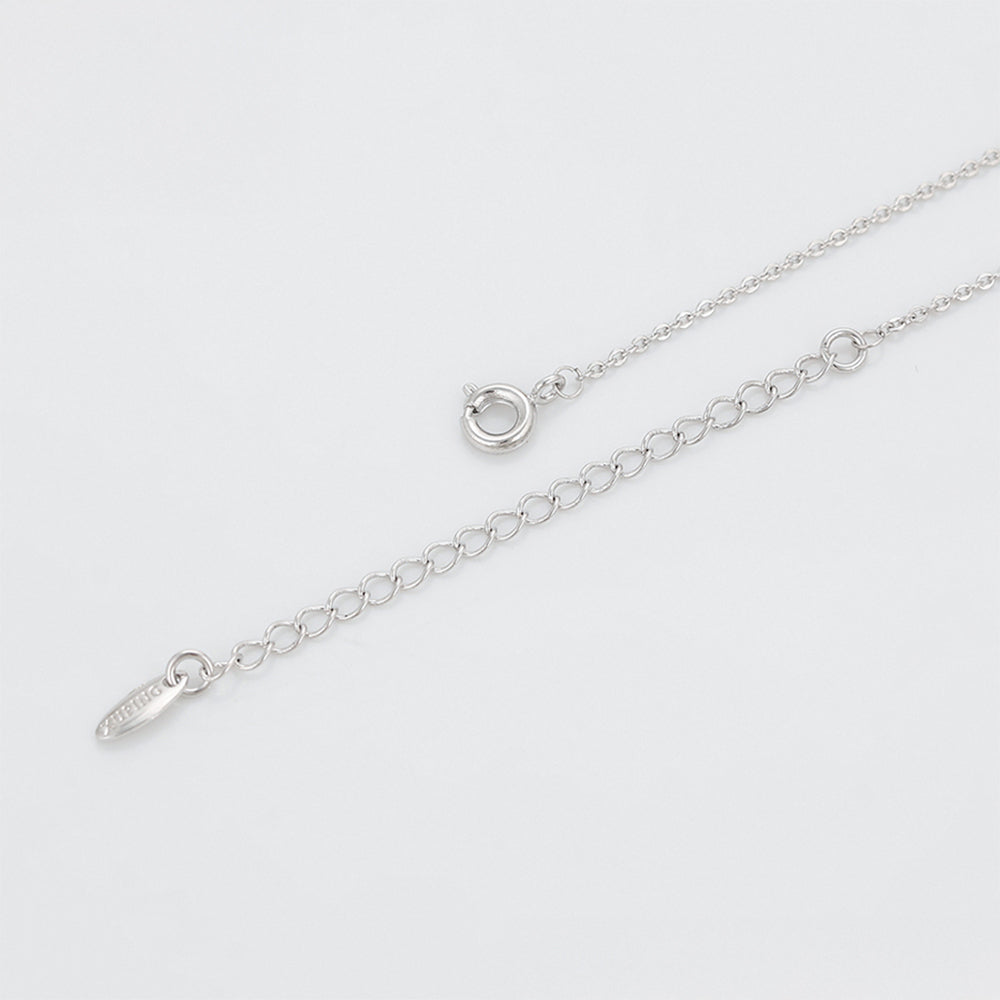 Halskette aus goldplattierter Legierung mit purpurfarbenem Emporia® Kristall und Glasperle 7 