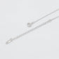 Halskette aus goldplattierter Legierung mit purpurfarbenem Emporia® Kristall und Glasperle