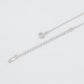 Halskette aus goldplattierter Legierung mit purpurfarbenem Emporia® Kristall und Glasperle