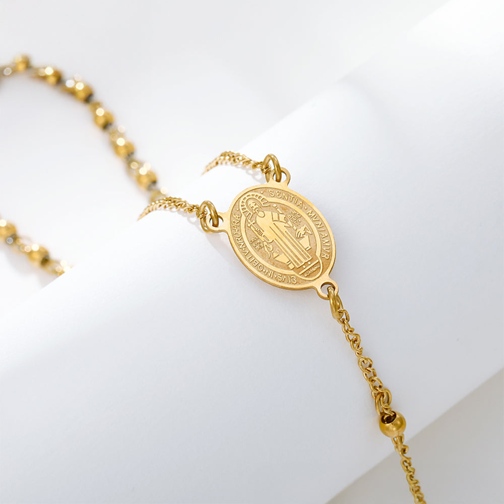 Halskette aus goldplattierter Legierung