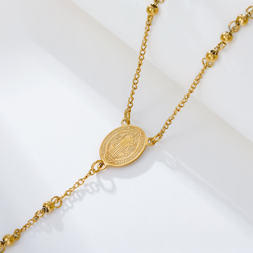 Halskette aus goldplattierter Legierung