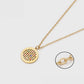 Schmuckgarnitur aus aus goldplattierter Legierung mit rotem Emporia®-Kristall und blauem Emporia®-Kristall