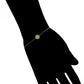 Armband aus goldplattiertesr Legierung mit grünem Emporia® Kristall