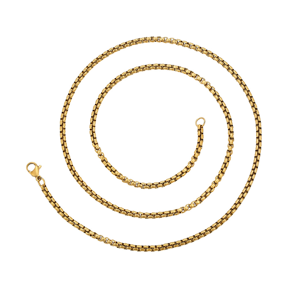 Halskette aus goldplattierter Legierung 2 