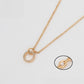 Halskette aus goldplattierter Legierung mit weißem Emporia® Kristall