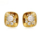 Ohrringe aus goldplattierter Legierung mit Glasperle und weißem Emporia® Kristall