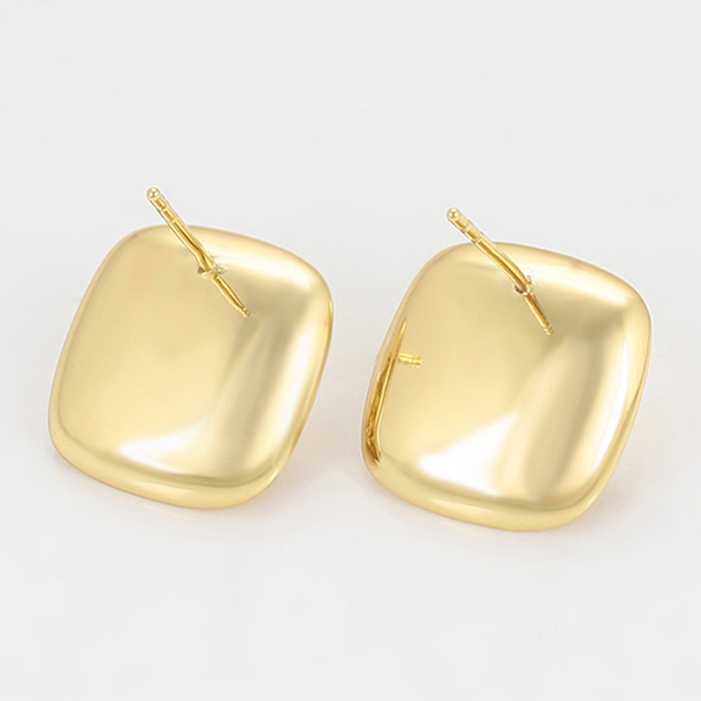 Ohrringe aus goldplattierter Legierung mit Glasperle und weißem Emporia® Kristall 4 