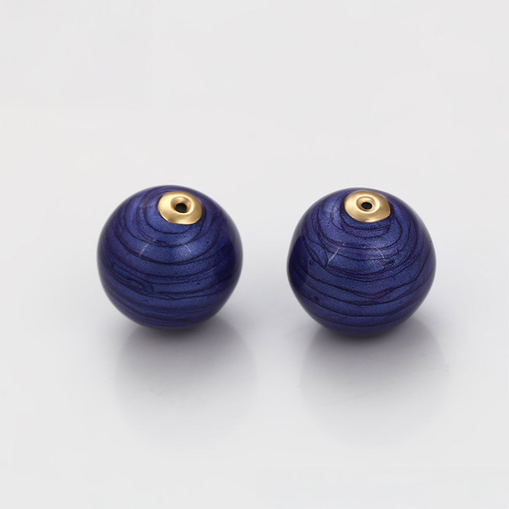 Talisman aus goldplattierter Legierung mit blauem Emporia®-Kristall 7 