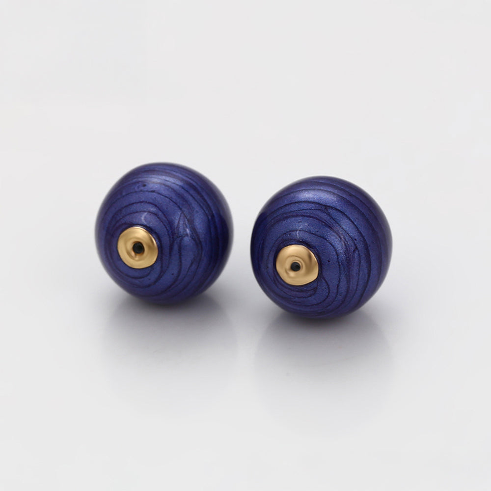 Talisman aus goldplattierter Legierung mit blauem Emporia®-Kristall 8 