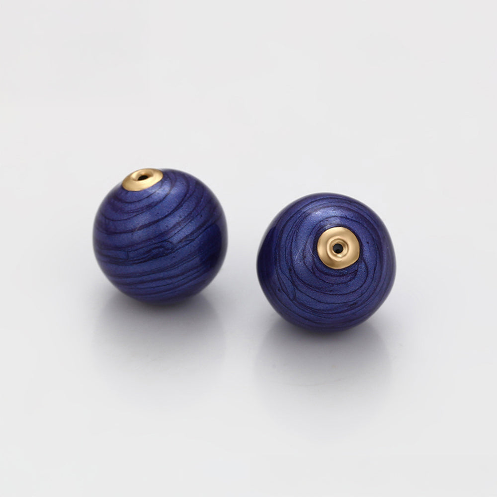 Talisman aus goldplattierter Legierung mit blauem Emporia®-Kristall 2 
