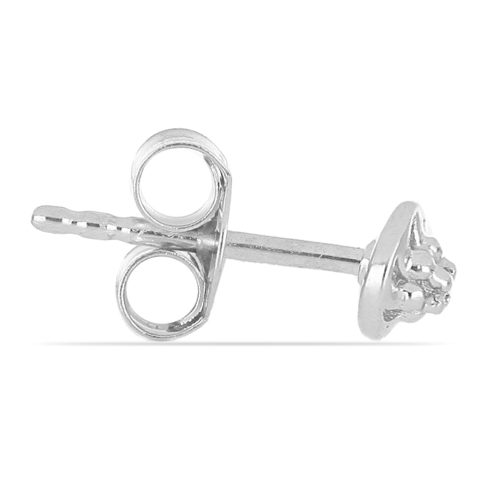 Silberohrringe mit Diamant