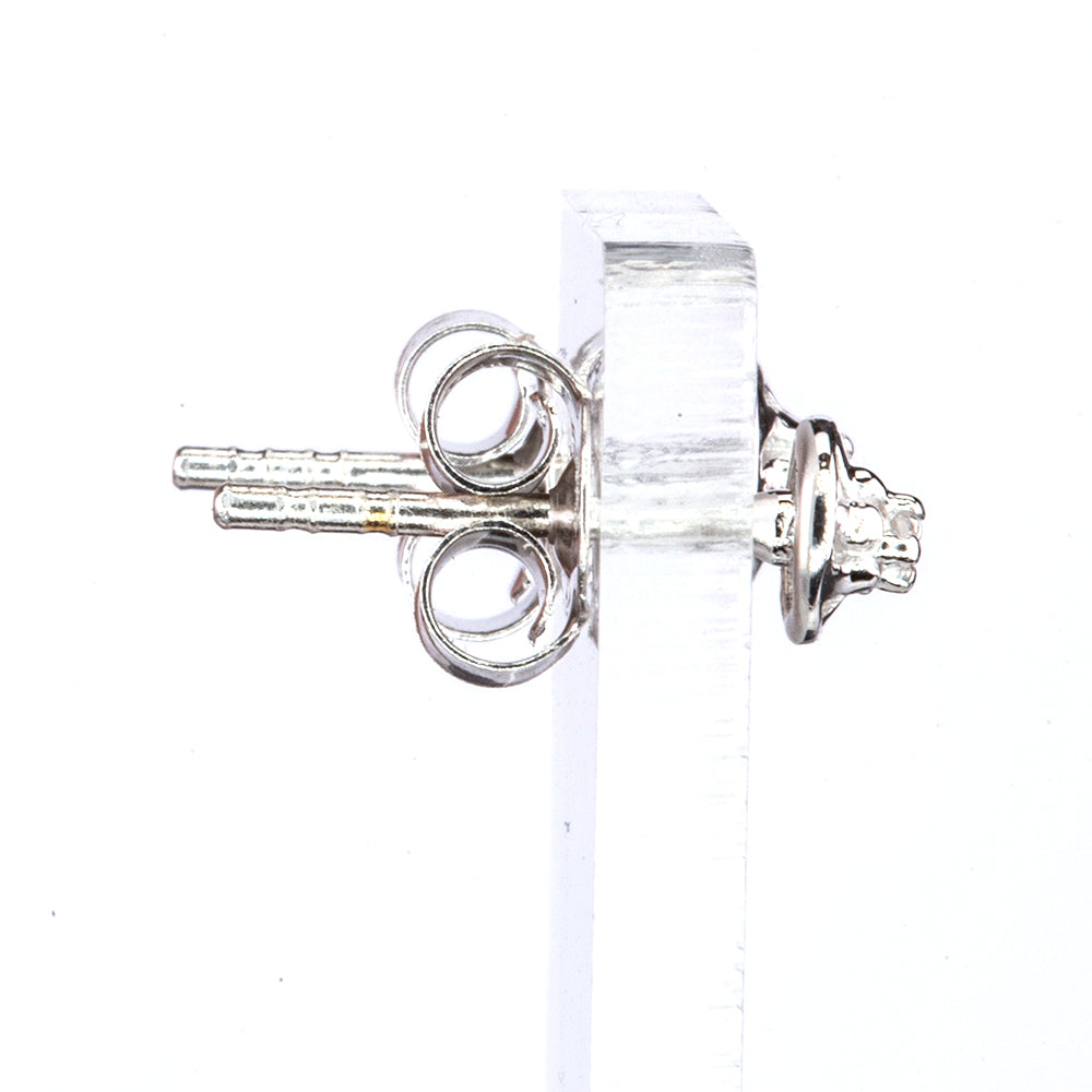 Silberohrringe mit Diamant 4 