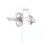 Silberohrringe mit Diamant