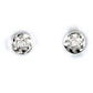 Silberohrringe mit Diamant