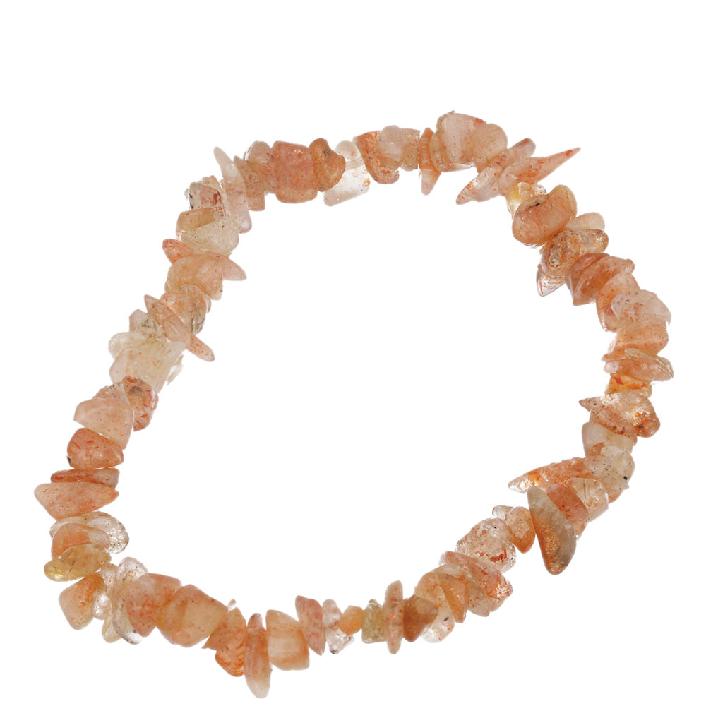 Nugget Armband mit orangefarbenem Sonnenstein aus Oregon 1 