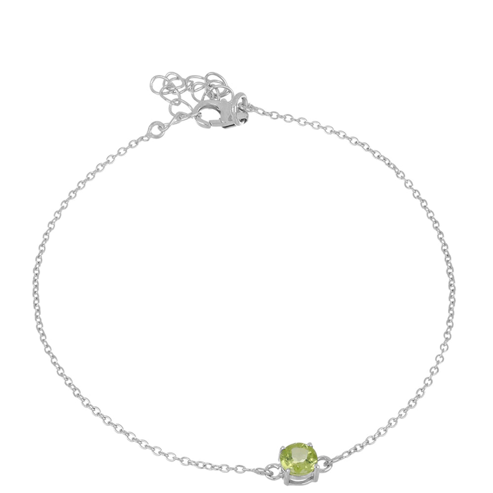 Silberarmband mit Peridot aus Changbai 1 