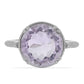 Silberring mit Rose De France Amethyst