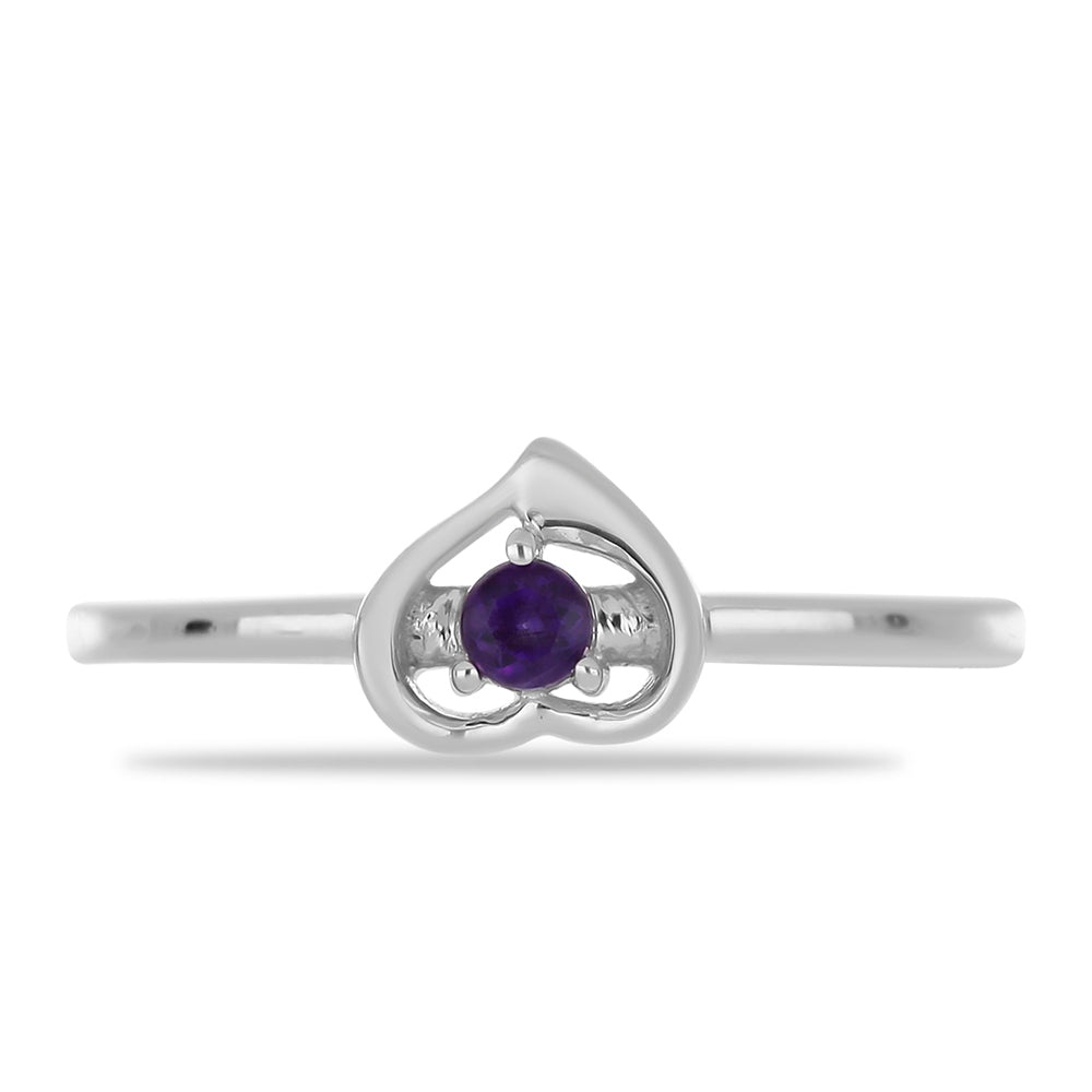 Silberring mit marokkanischem Amethyst 1 