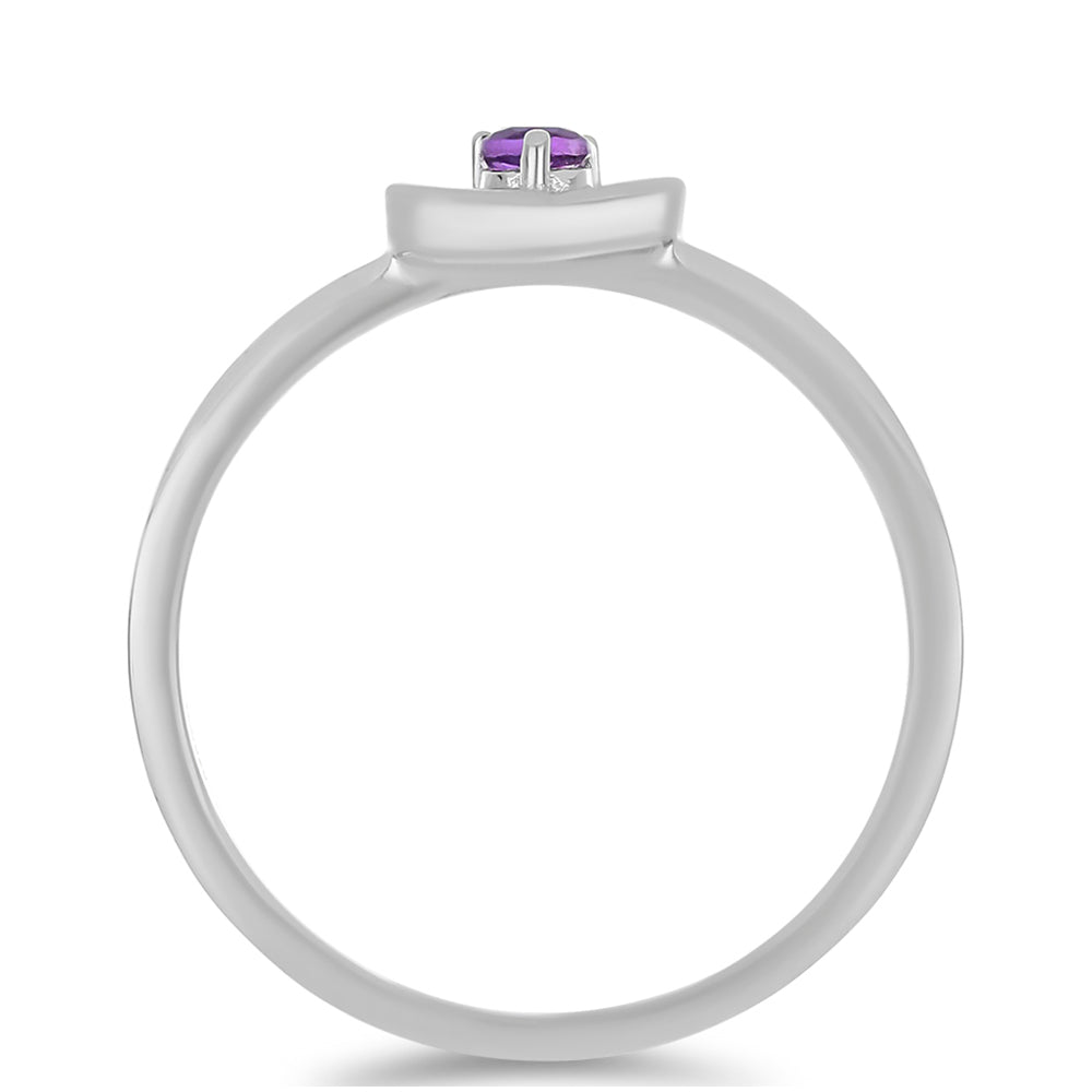 Silberring mit marokkanischem Amethyst