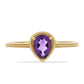 Goldplattierter Silberring mit marokkanischem Amethyst