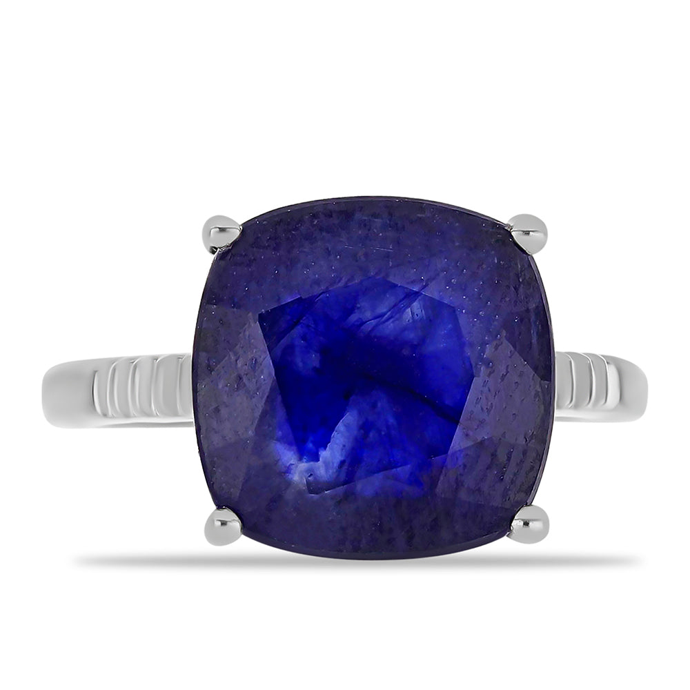 Silberring mit australischem blauem Saphir 1 