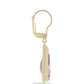 Goldplattierte Silberohrringe mit marokkanischem Amethyst