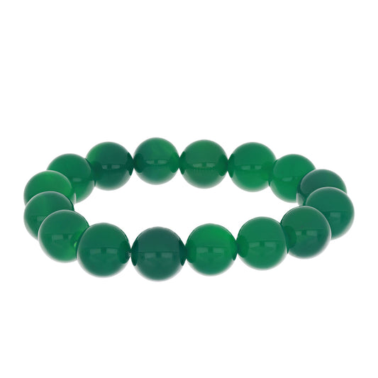 Nugget Armband mit grünem Achat