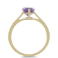 Goldplattierter Silberring mit marokkanischem Amethyst