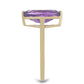 Goldplattierter Silberring mit marokkanischem Amethyst