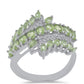 Silberring mit Peridot aus Changbai