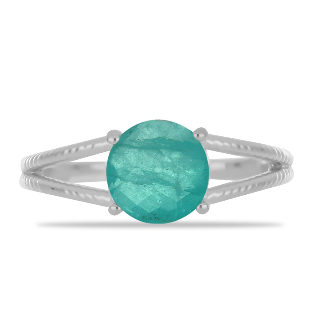 Silberring mit Paraiba Quarz 1 