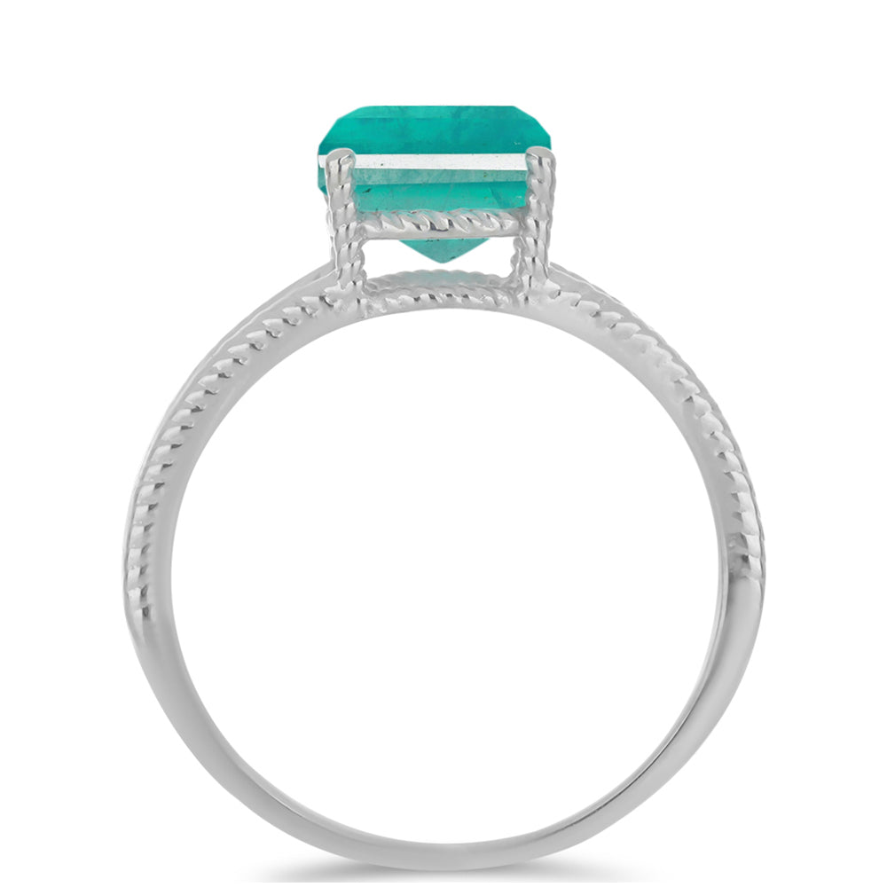 Silberring mit Paraiba Quarz