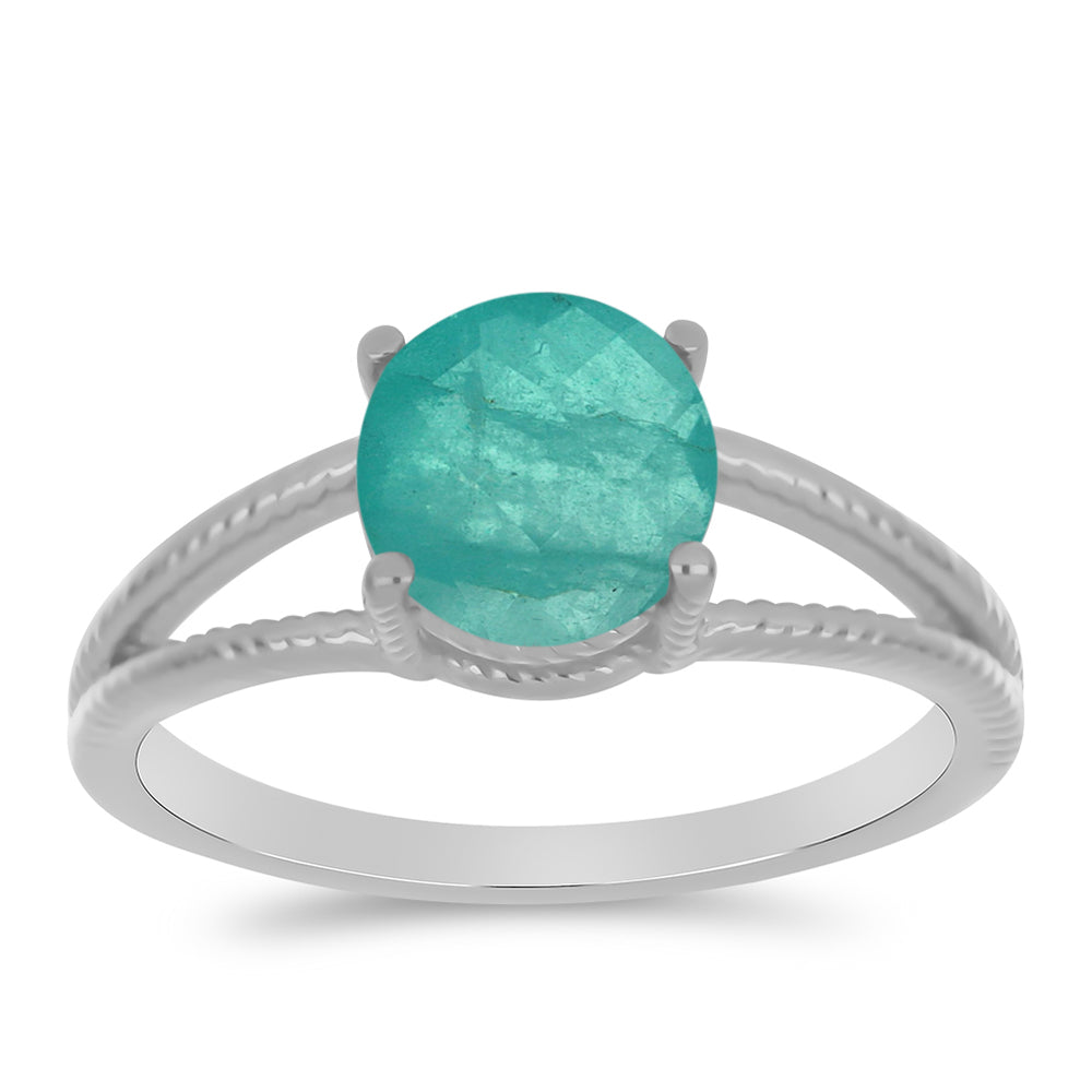 Silberring mit Paraiba Quarz 3 