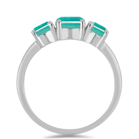 Silberring mit Paraiba Quarz