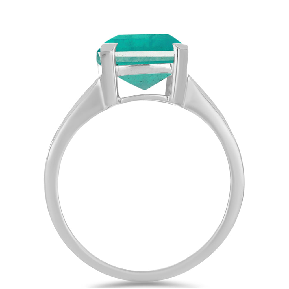 Silberring mit Paraiba Quarz