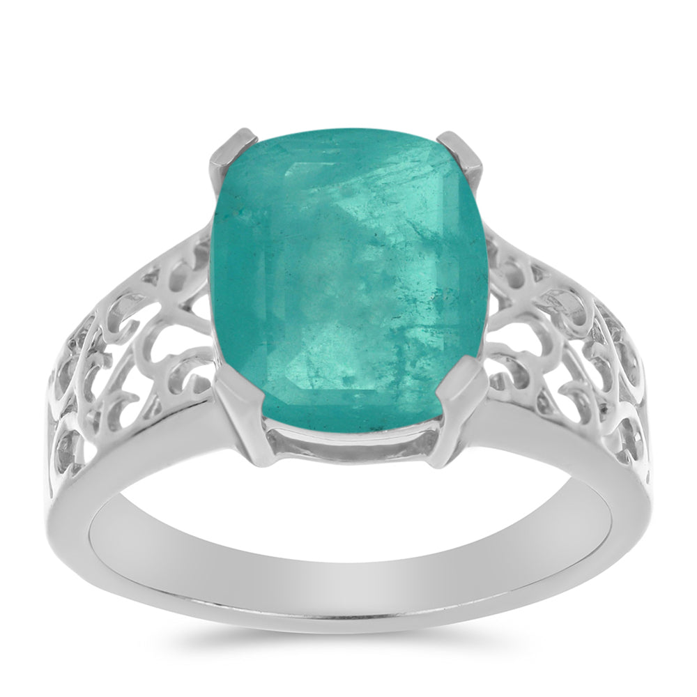 Silberring mit Paraiba Quarz