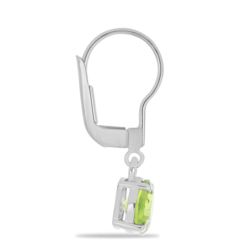 Silberohrringe mit Peridot aus Changbai 2 