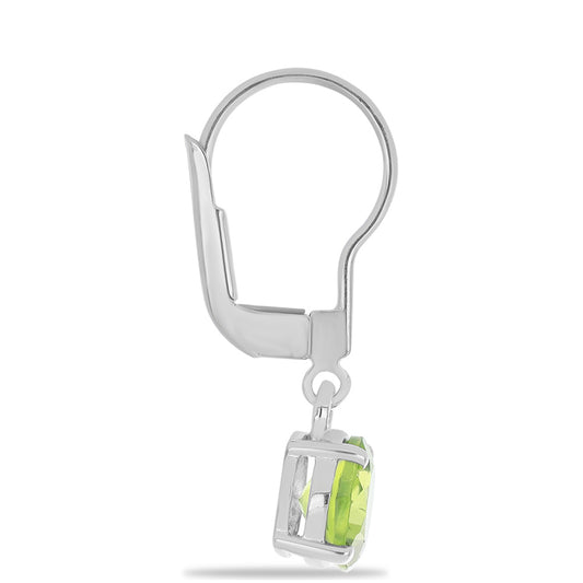 Silberohrringe mit Peridot aus Changbai