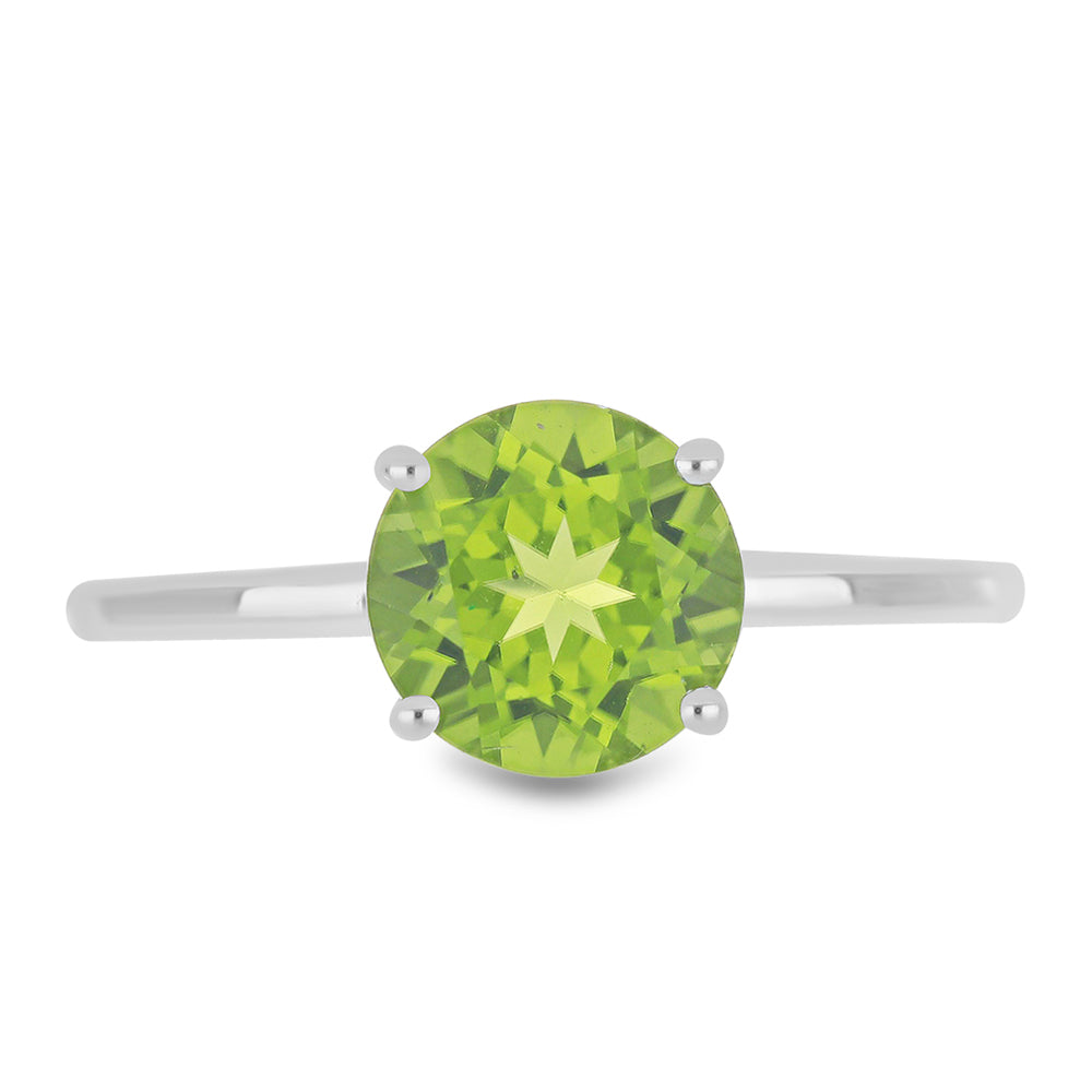 Silberring mit Peridot aus Changbai 1 