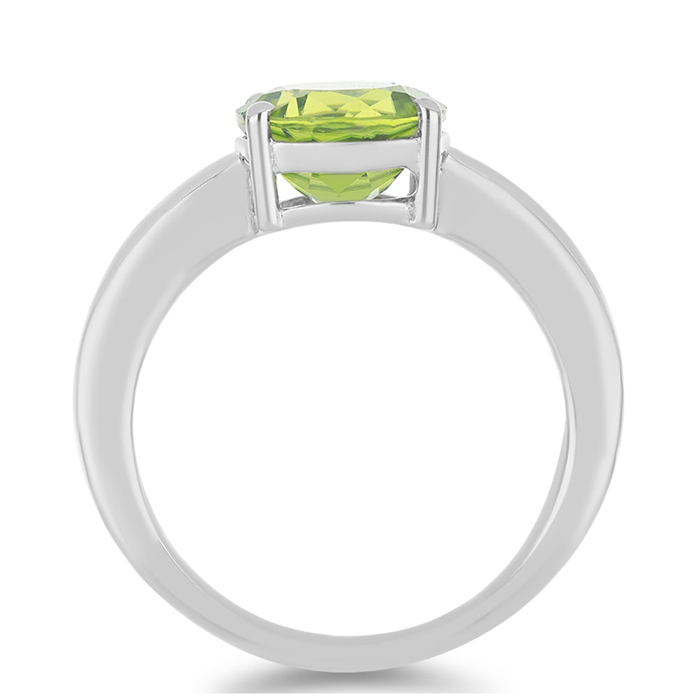 Silberring mit Peridot aus Changbai 2 