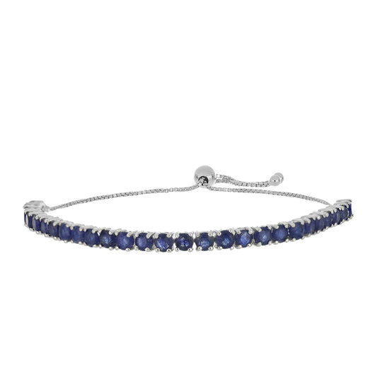 Silberarmband mit australischem blauem Saphir