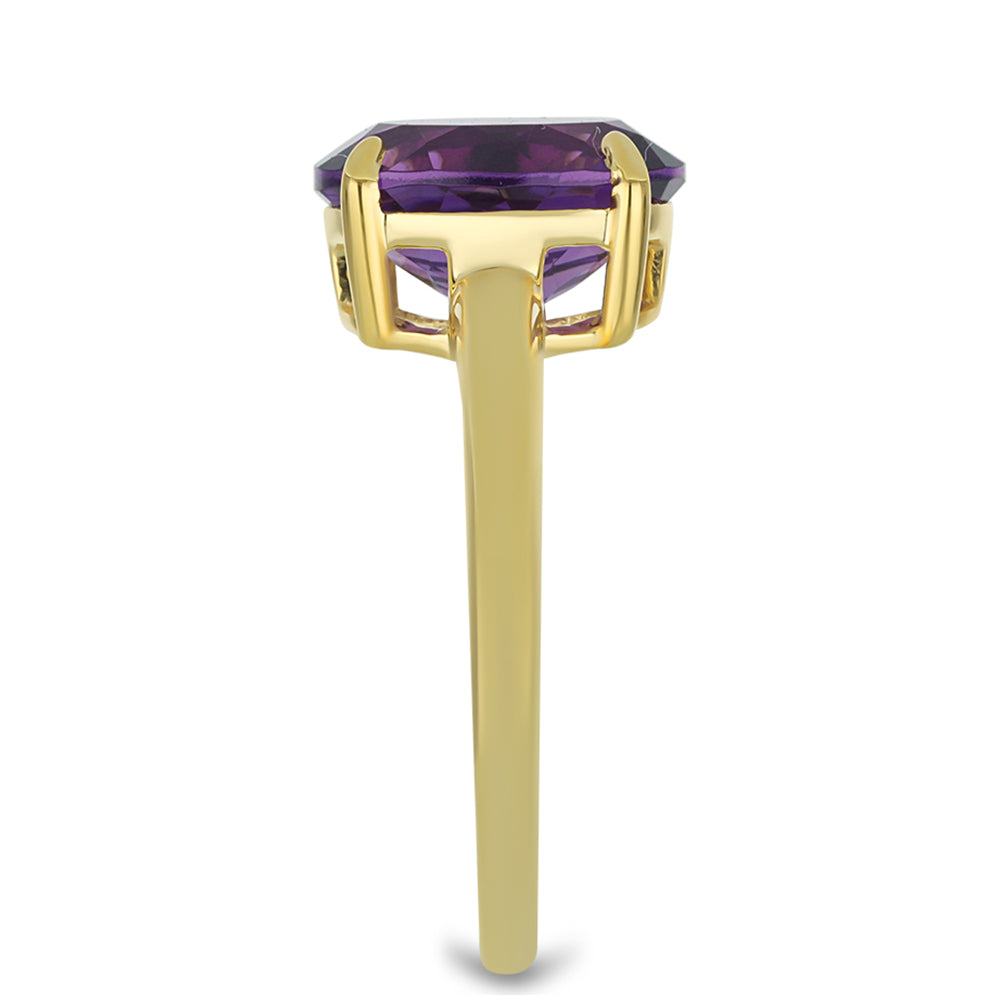 Goldring mit marokkanischem Amethyst