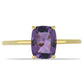 Goldring mit marokkanischem Amethyst