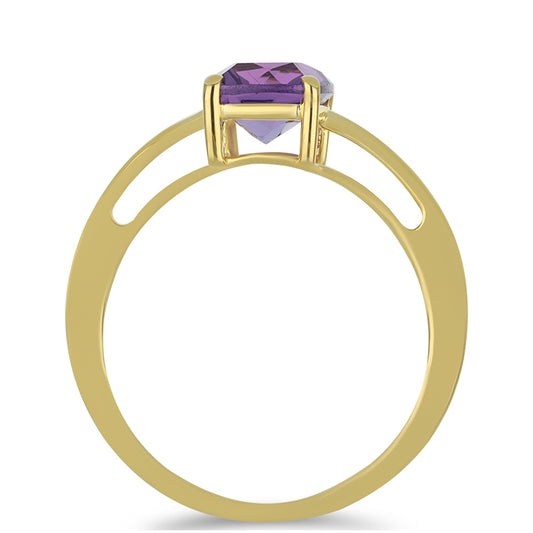 Goldring mit marokkanischem Amethyst