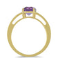 Goldring mit marokkanischem Amethyst